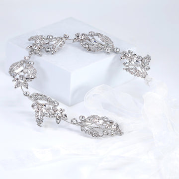 Crystal Garden Vine Bridal Headband, Bridal Hair Vine, Delicate Headband, Hair accessories.
